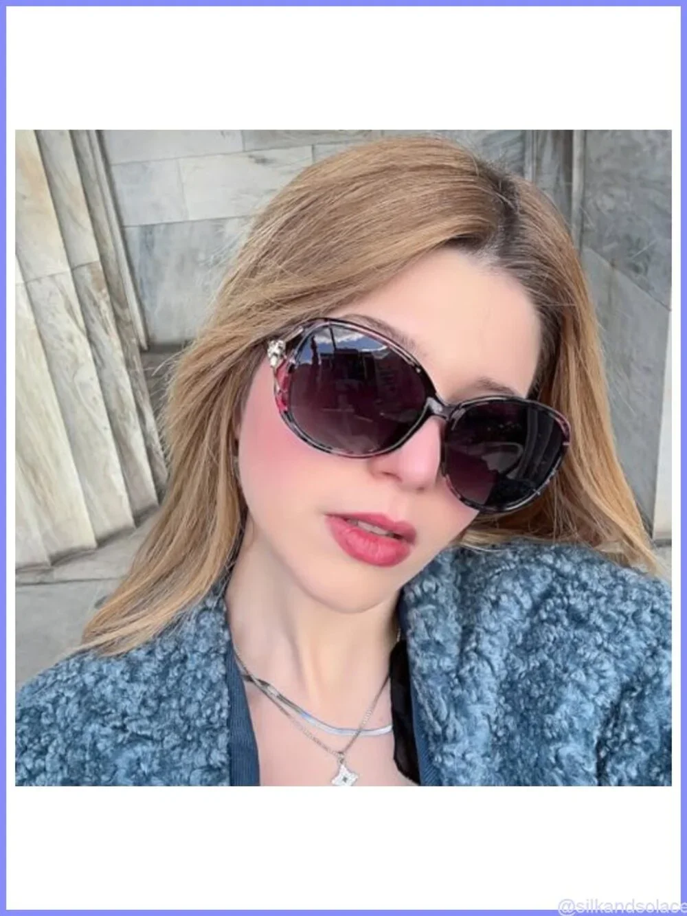 Oversized Polarized Sunglasses Retro Wrap Around UV400 Full